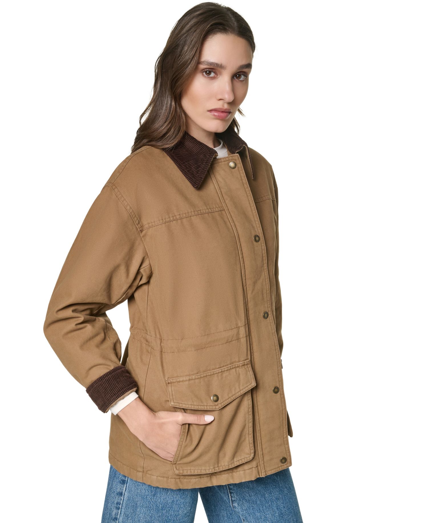 Women's Cinched Waist Barn Jacket