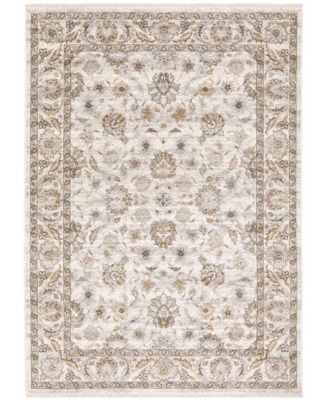 Maharaja 70E Ivory and Gray 3'3" x 5' Area Rug