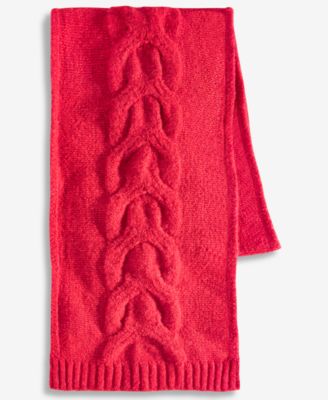 Women's Cable Boucl&eacute; Knit Muffler Scarf
