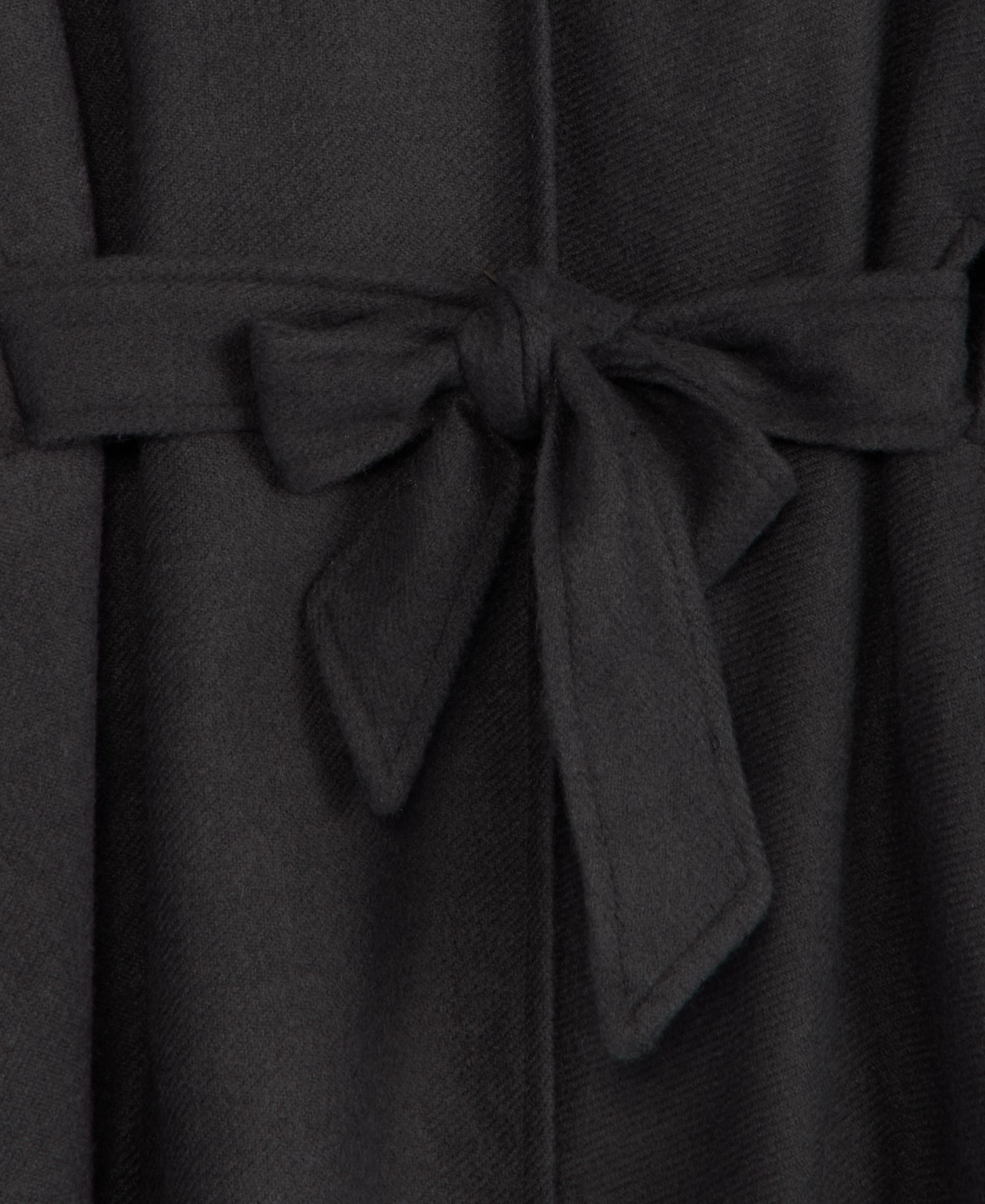 Women's Oversized-Collar Belted Topper