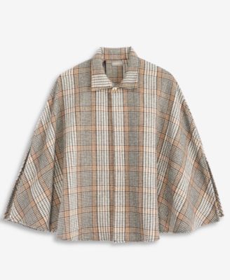 Women's Plaid Houndstooth Topper