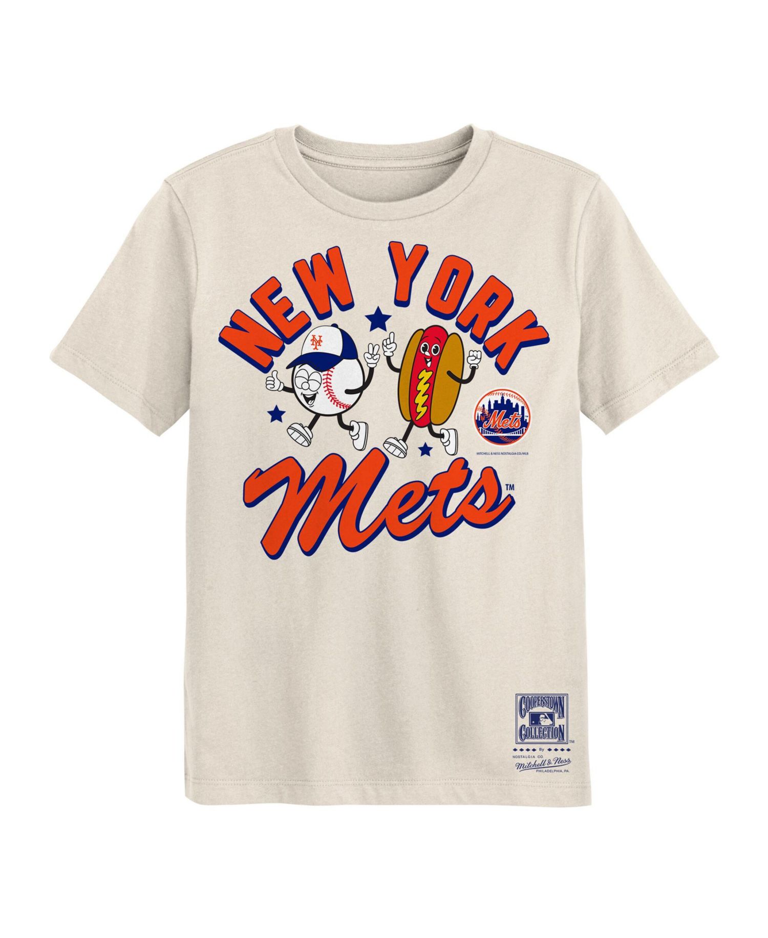Preschool Natural New York Mets Snack T-Shirt