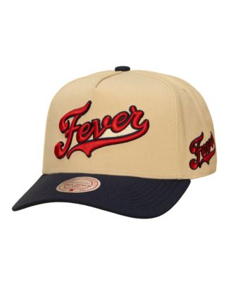 Men's and Women's Khaki/Navy Indiana Fever Pro Pinch Snapback Hat