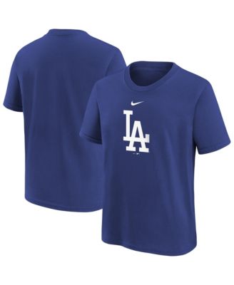 Big Boys and Girls Royal Los Angeles Dodgers Large Logo T-Shirt