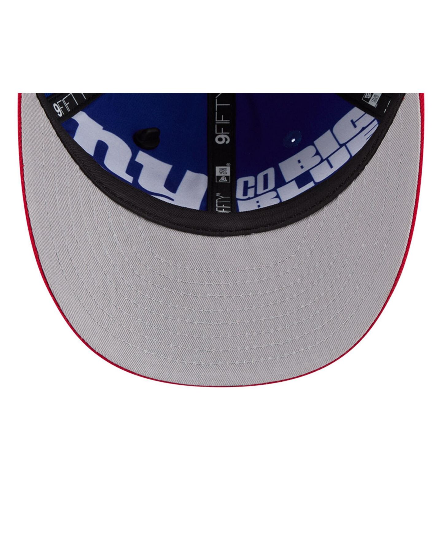 Детская кепка New Era Royal/Red New York Giants 2026 NFL Draft Pre-Curved 9FIFTY Snapback Hat — фото 3