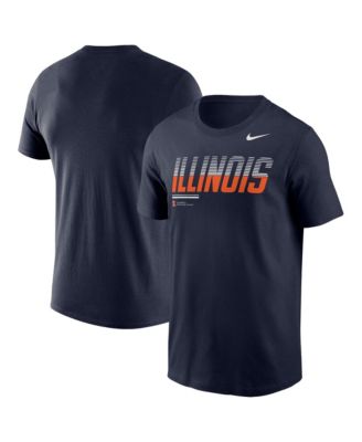 Men's Navy Illinois Fighting Illini 2026 Sideline Wordmark Legend Dri-FIT T-Shirt