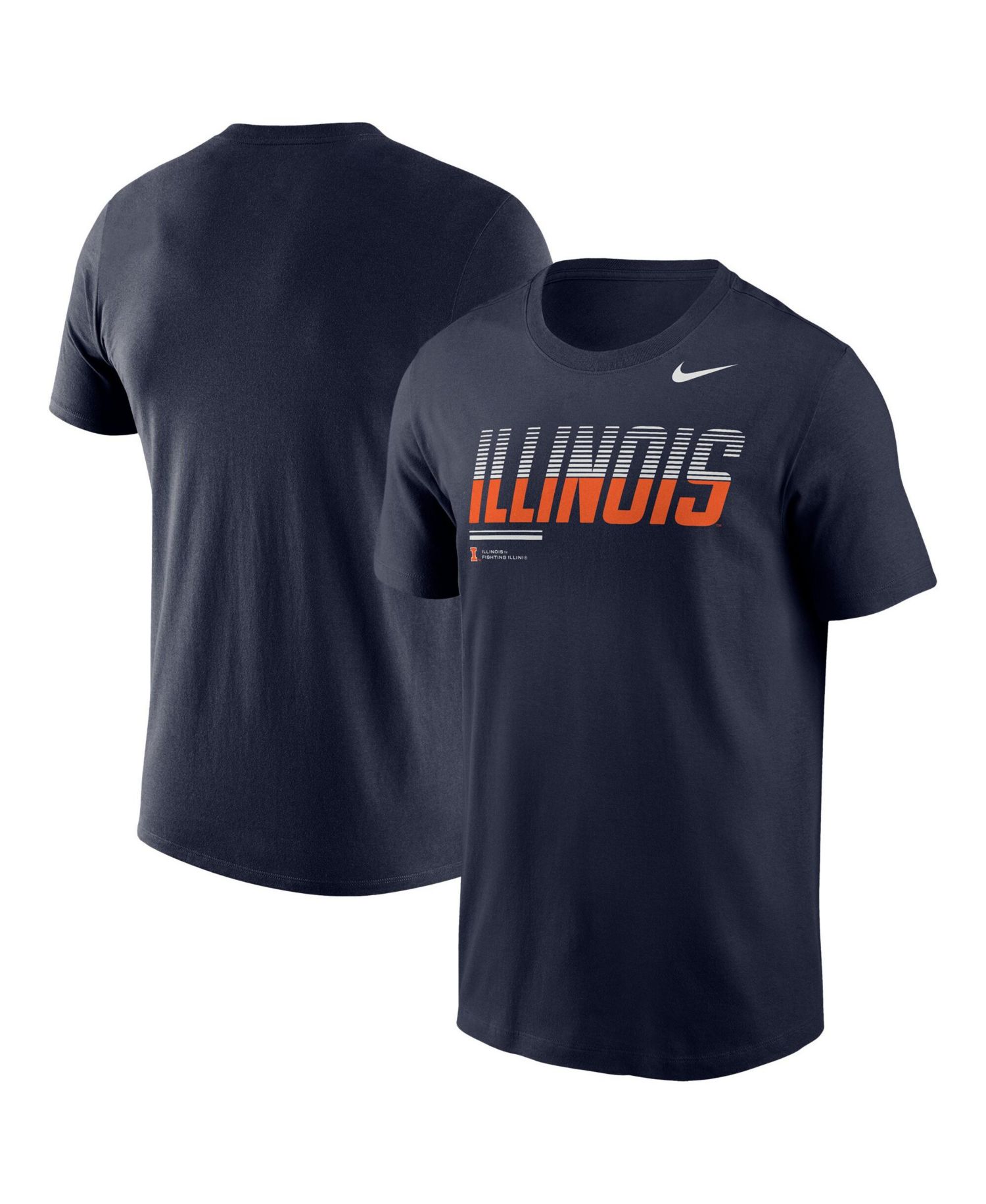 Men's Navy Illinois Fighting Illini 2026 Sideline Wordmark Legend Dri-FIT T-Shirt