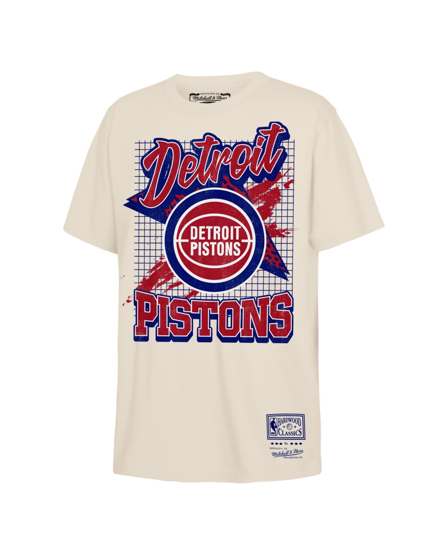 Big Boys and Girls Natural Detroit Pistons Hardwood Classics Retro Vibe T-Shirt