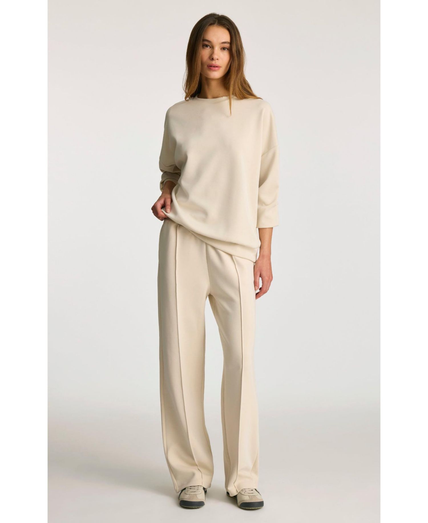 Women's Knitted Pants Bone