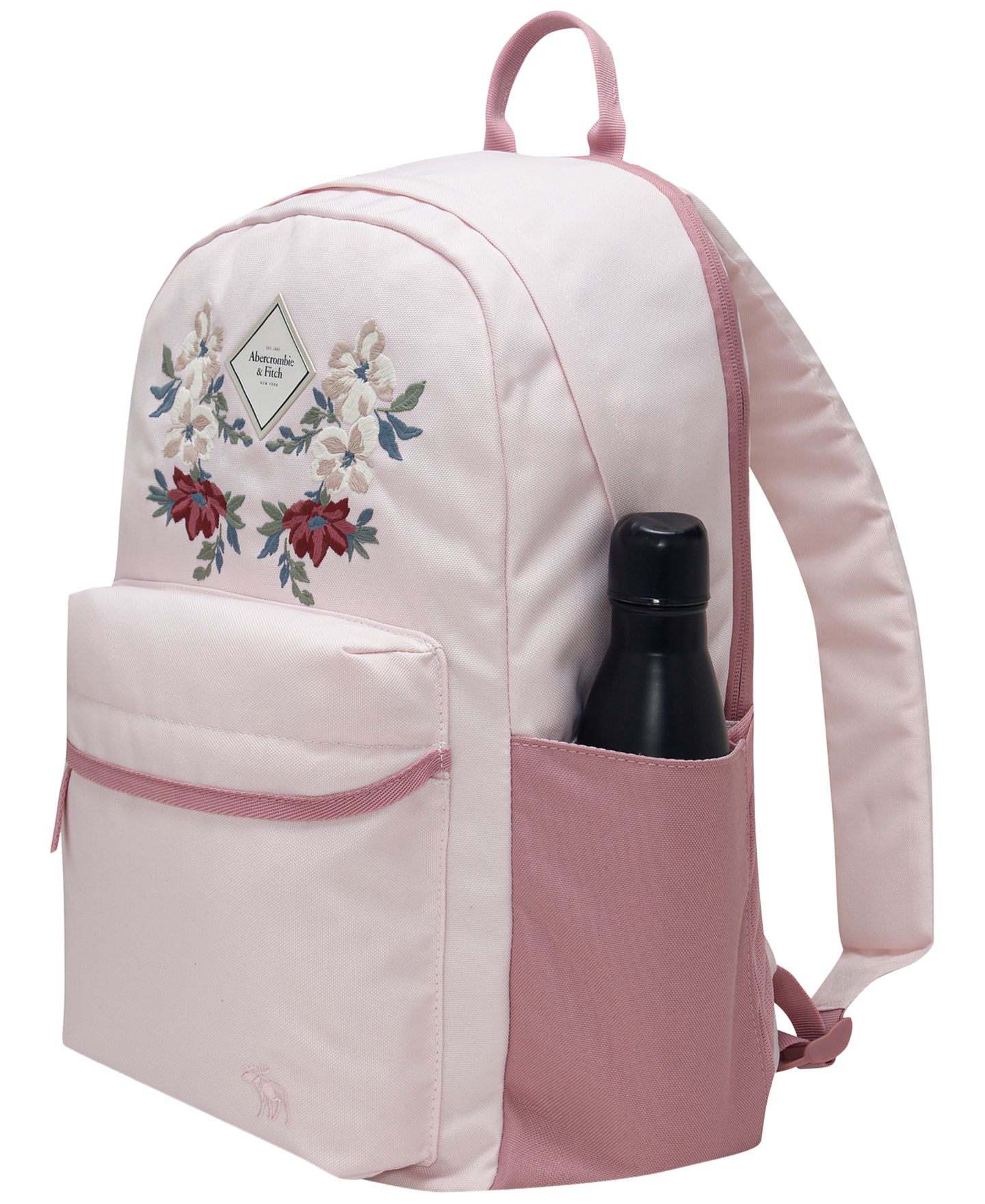 Рюкзак Abercrombie Embroidered Essential для девочек, цвет: Розовый зефирный — фото 3
