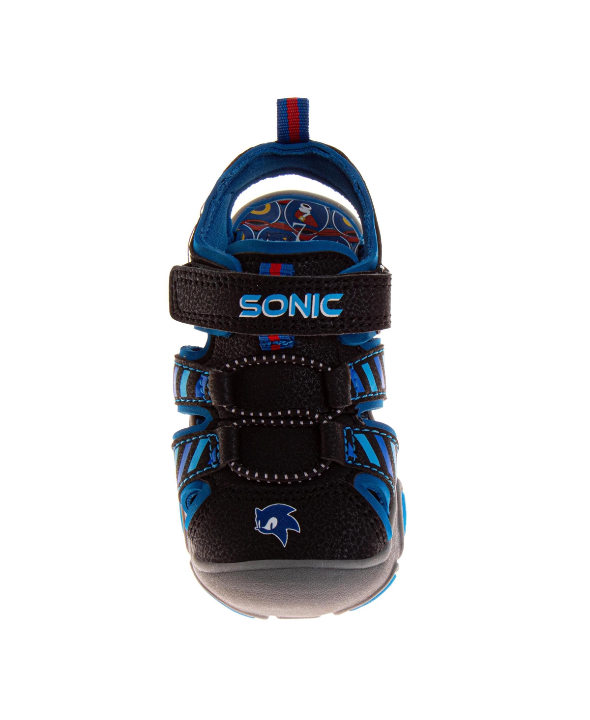 Nickelodeon Little Boys Sega Sonic the Hedgehog Hook and Loop Sport Sandals with Tails