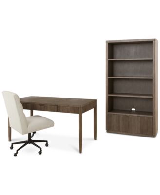 Frandlyn 3-Piece Home Office Set (Writing Desk, Desk Chair & Bookcase)