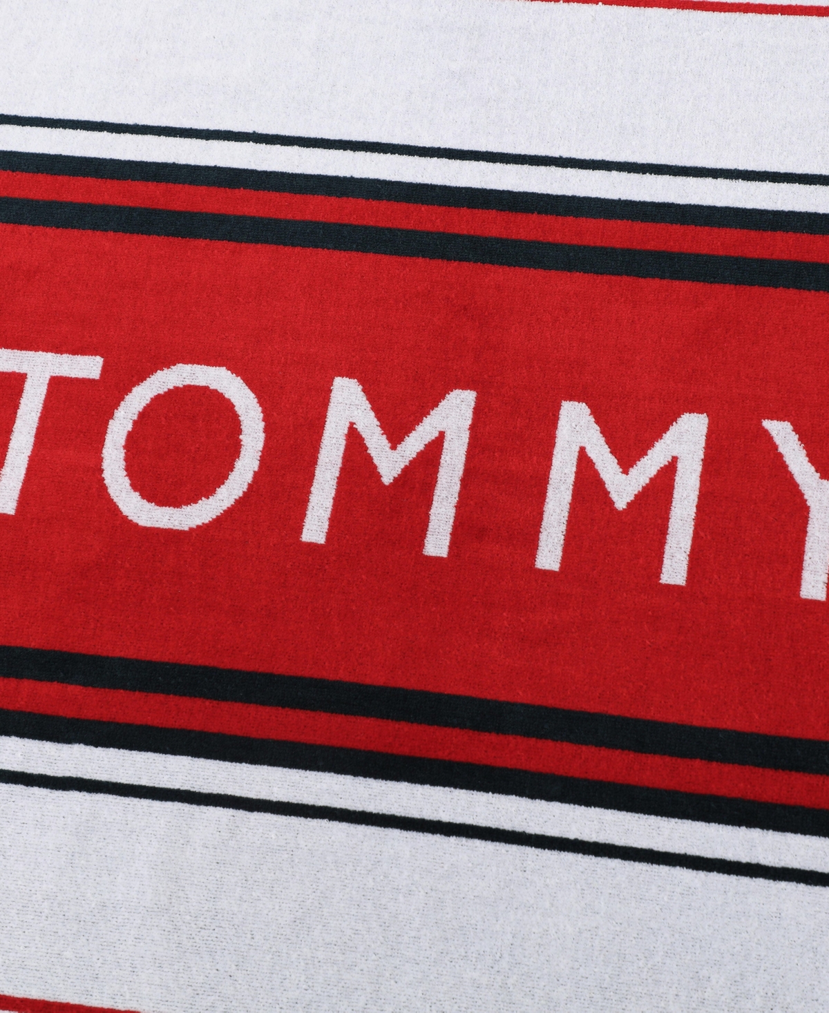 Tommy Hilfiger Hampton Stripe Cotton Beach Towel, 68" x 36"