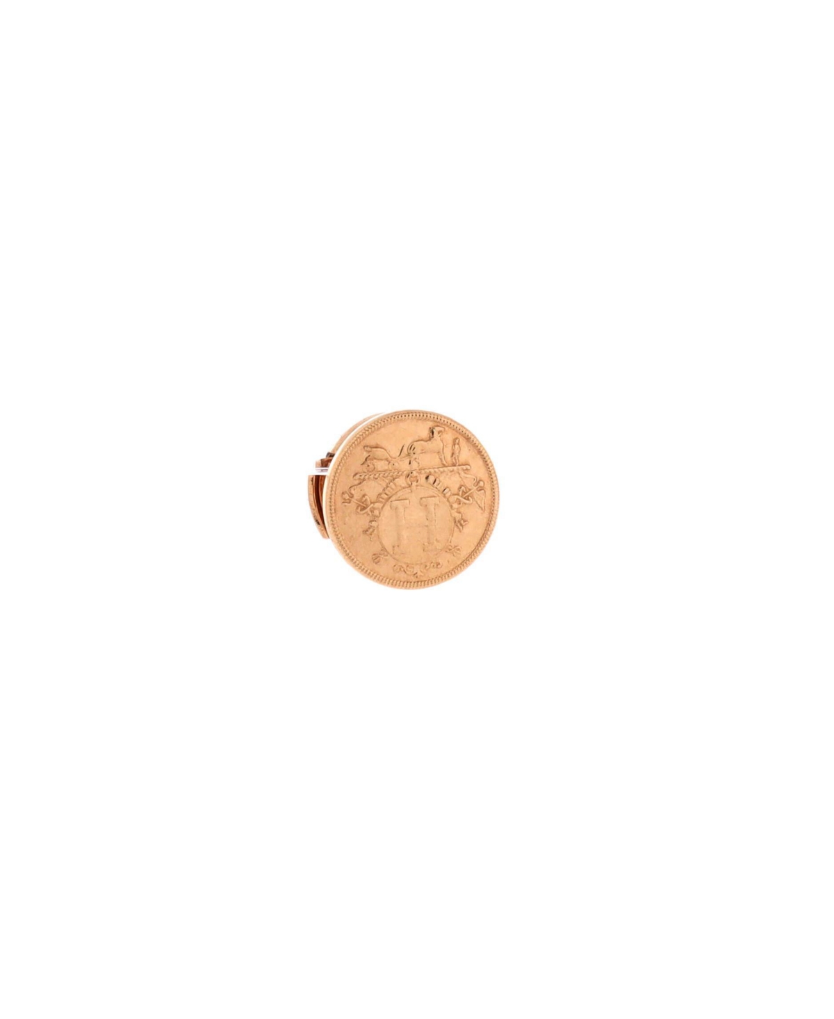 Pre-Owned HERMES Ex-Libris Stud Earrings