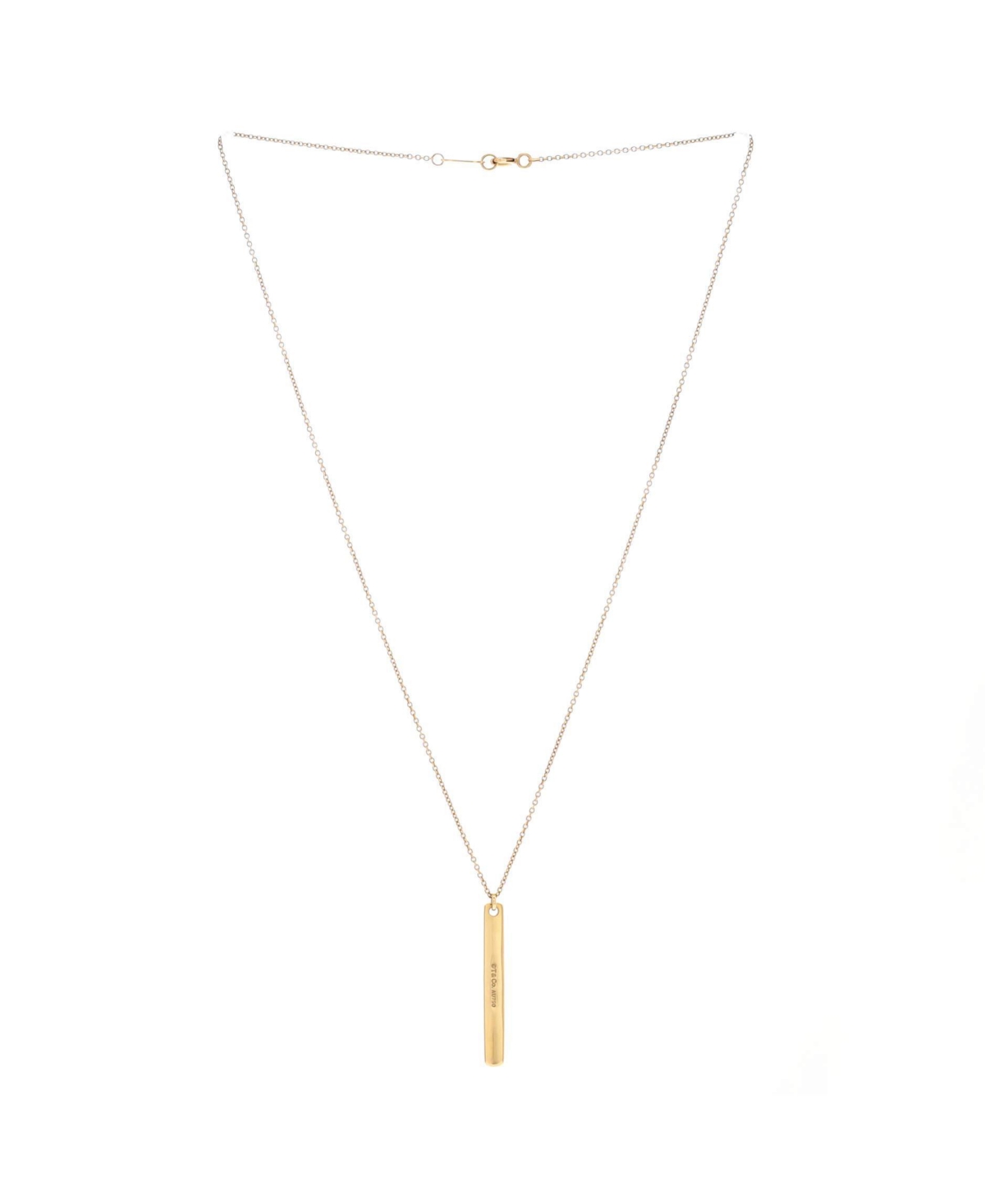 Pre-Owned Tiffany & Co 1837 Bar Pendant Necklace