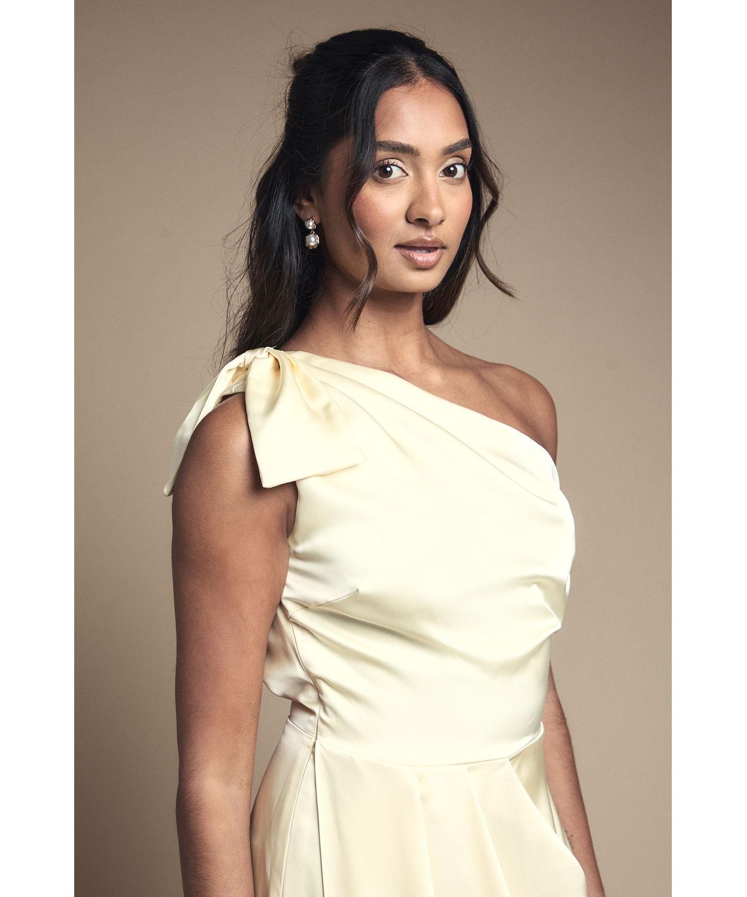 Women's Detail Bow Maxi Dress
