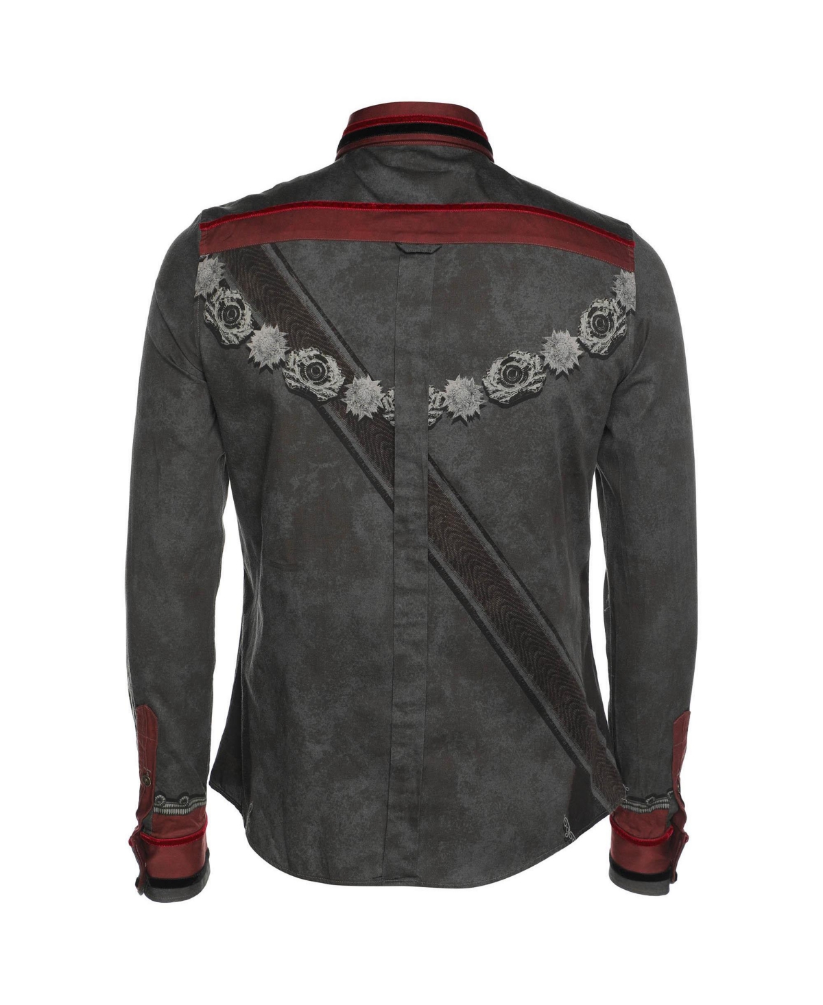Pre-Owned Dolce & Gabbana Men's Printed Cotton Velvet Shirt