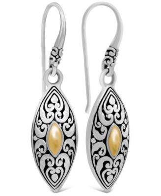 Angel Eyes Earrings in Sterling Silver and 18K Gold