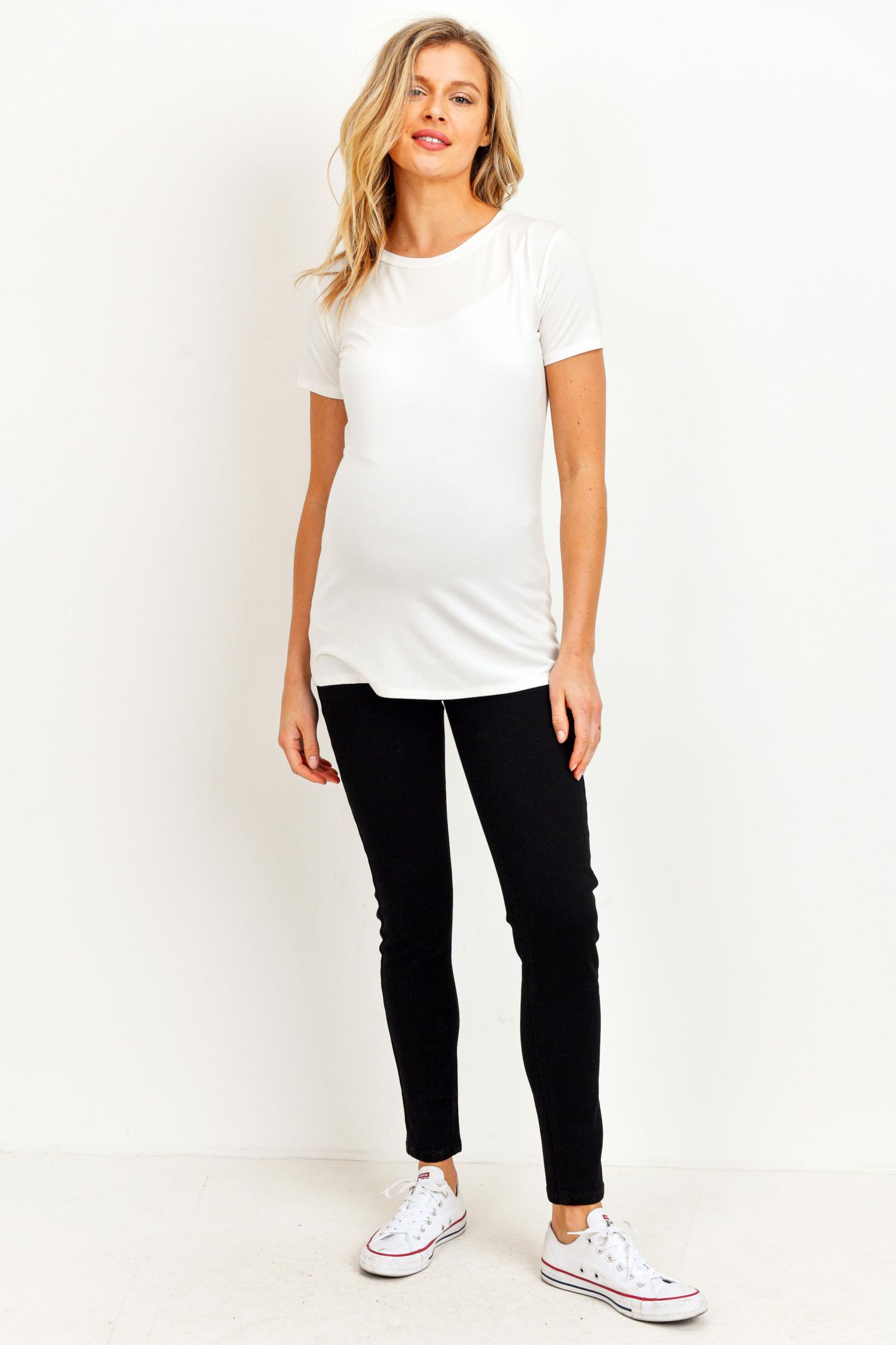 Over the Belly Maternity Skinny Jeans with Pockets