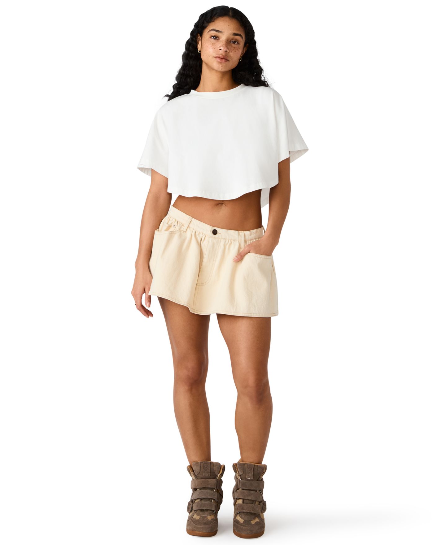 Женский топ Steve Madden Callum Knit, цвет: Белый — фото 2