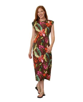 Women's Pleat Detail Maxi Dress