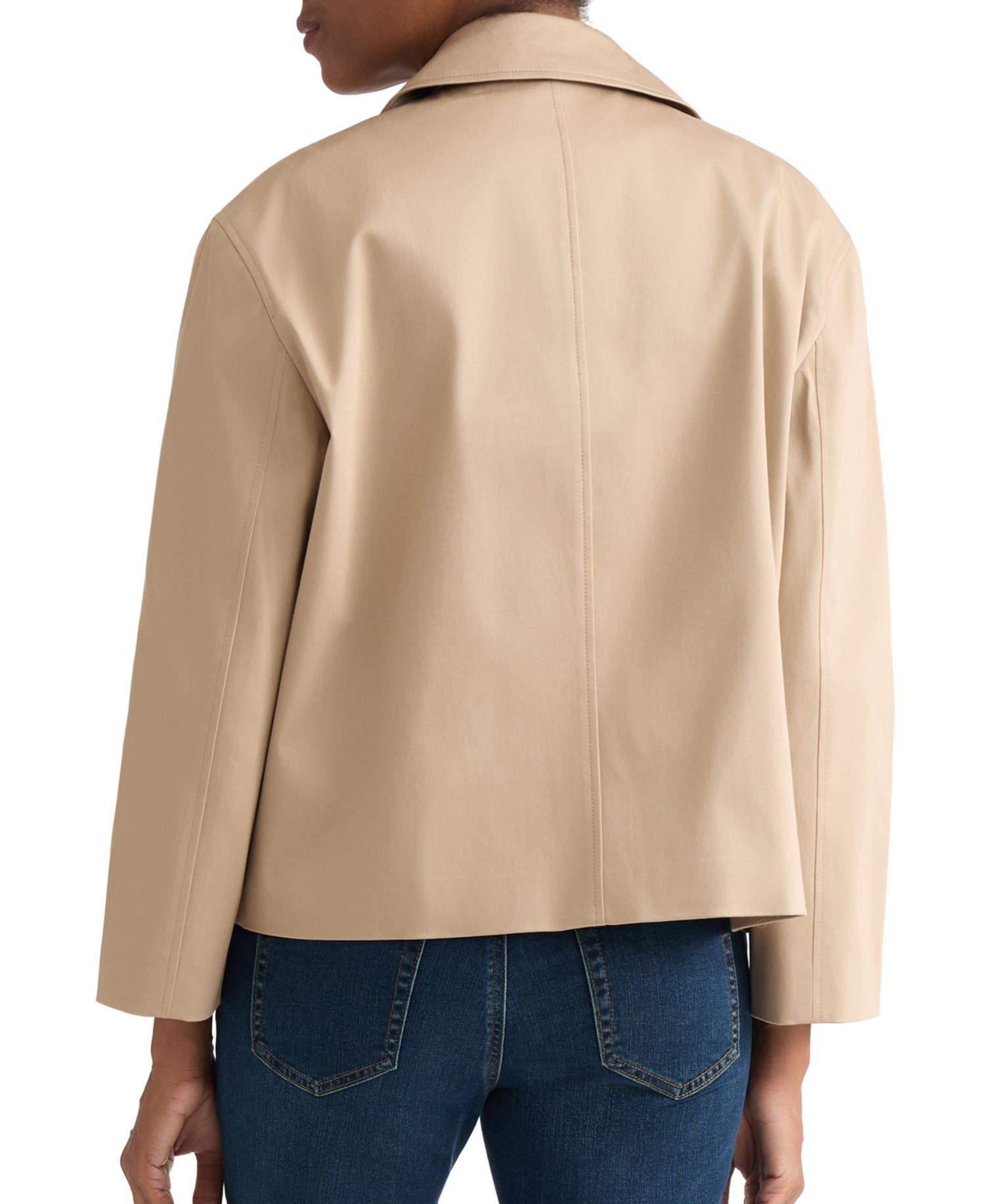 Petite Notch Collar Three-Button Front Jacket