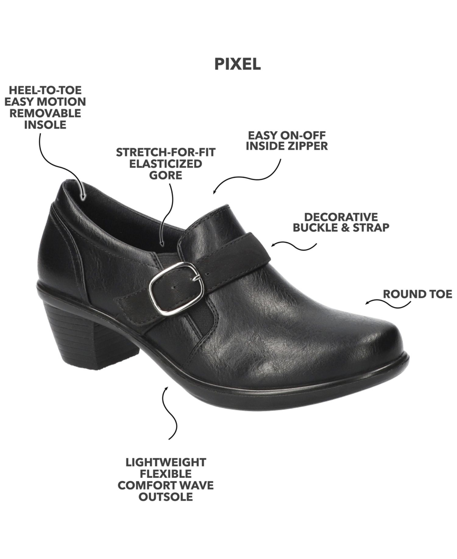 Women's Pixel Round Toe Booties