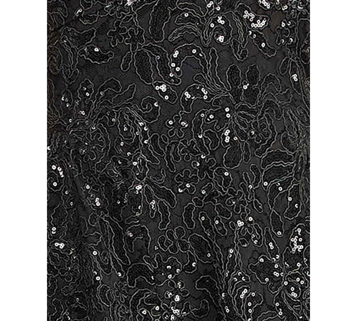 Emerald Sundae Juniors' Halter Neck Sequin Embroidered Lace Fit & Flare Short Dress