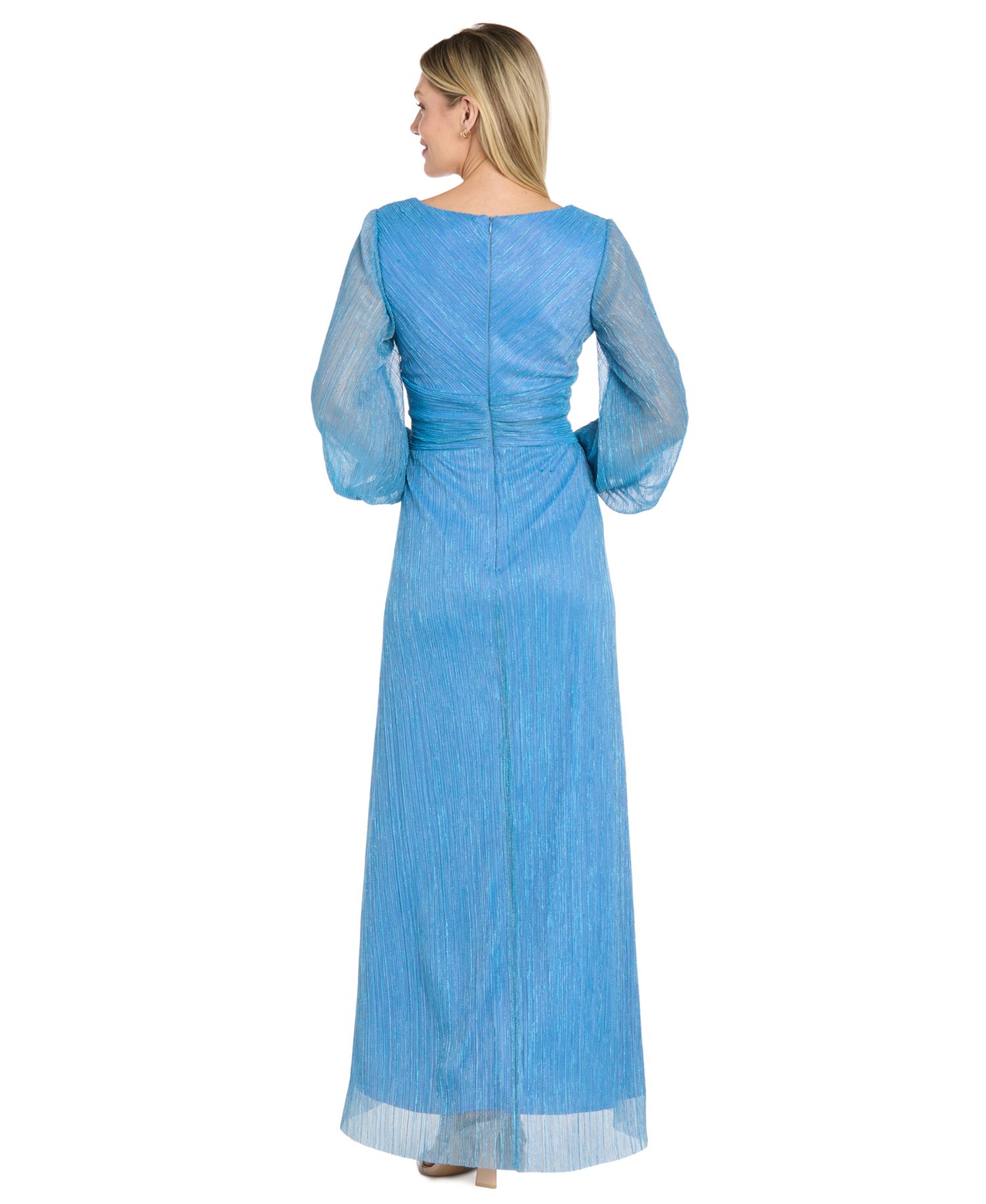 Petite V-Neck Cascade Dress