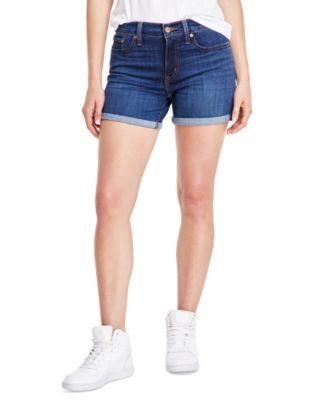 Women's Mid-Rise Mid-Length Stretch Shorts