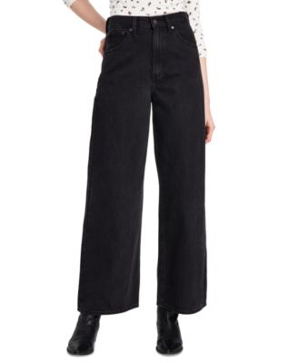 Women's Cinch-Waist Lightweight Baggy Jeans