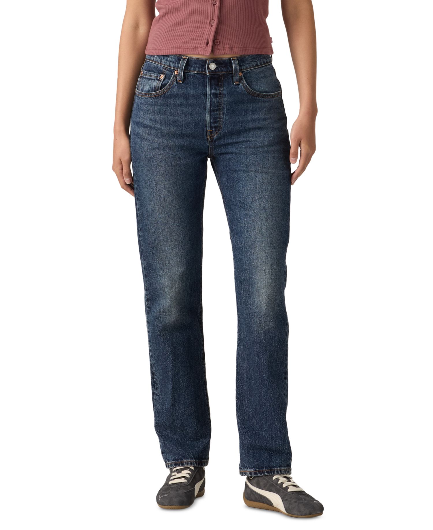 Trendy Plus Size 501 Original-Fit Straight-Leg Jeans