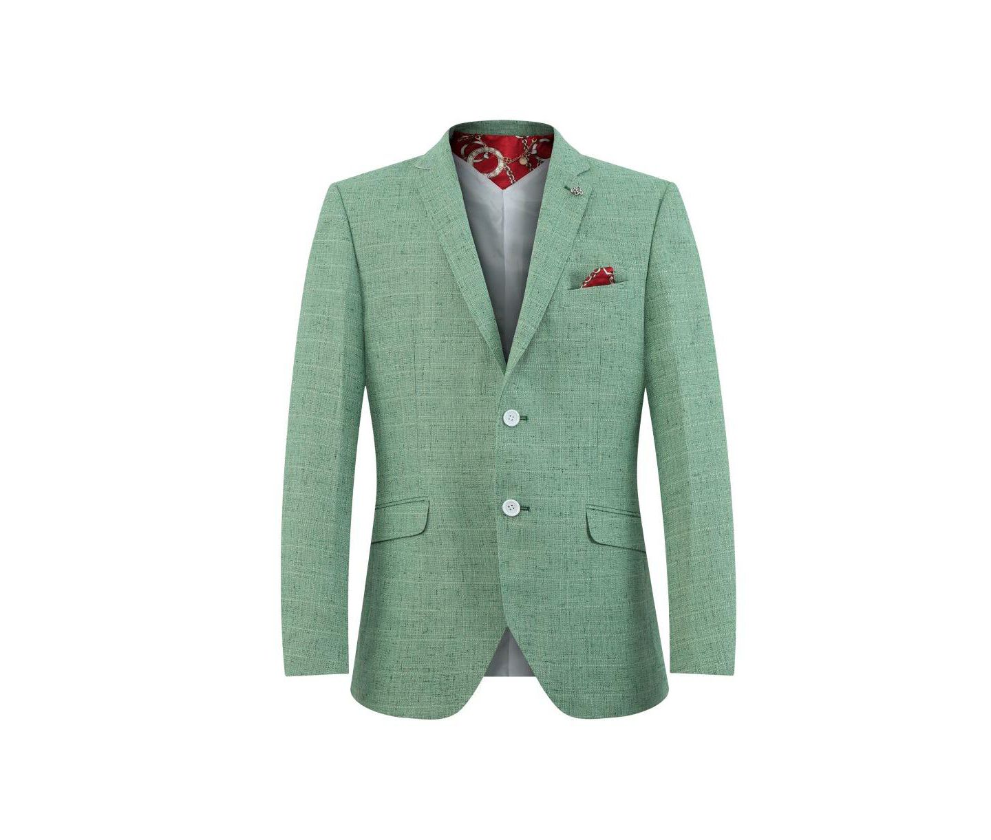 Мужское пальто Elie Balleh Slim Fit Sports Coat, цвет: Оливковый — фото 4