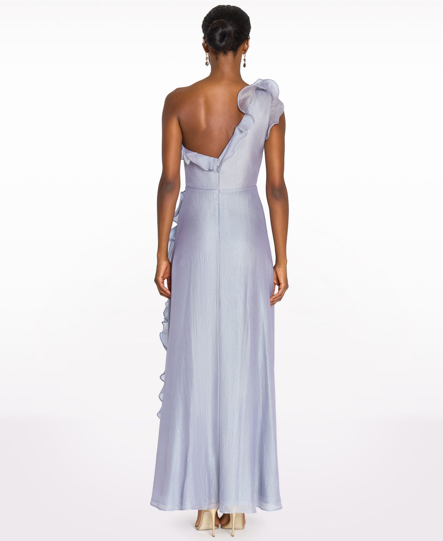 Women's One-Shoulder Side Slit Gown