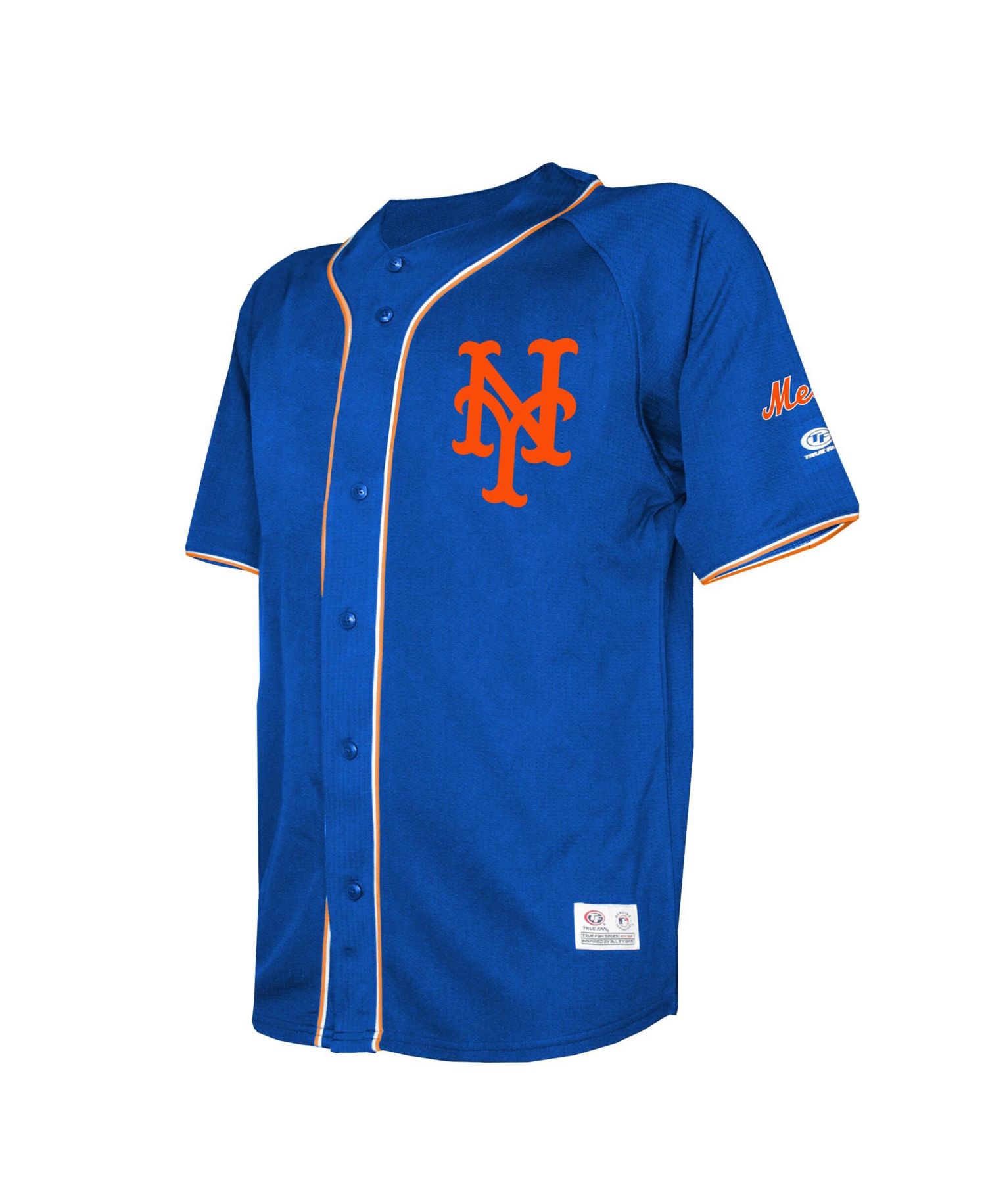 Men's Royal New York Mets Team Color Full-Button Fashion Jersey