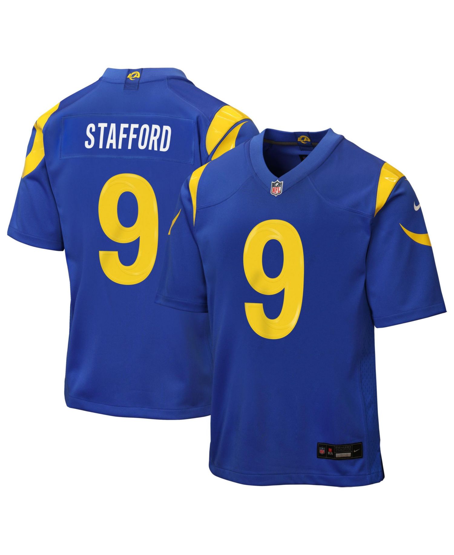 Big Boys and Girls Matthew Stafford Royal Los Angeles Rams Team Game Jersey