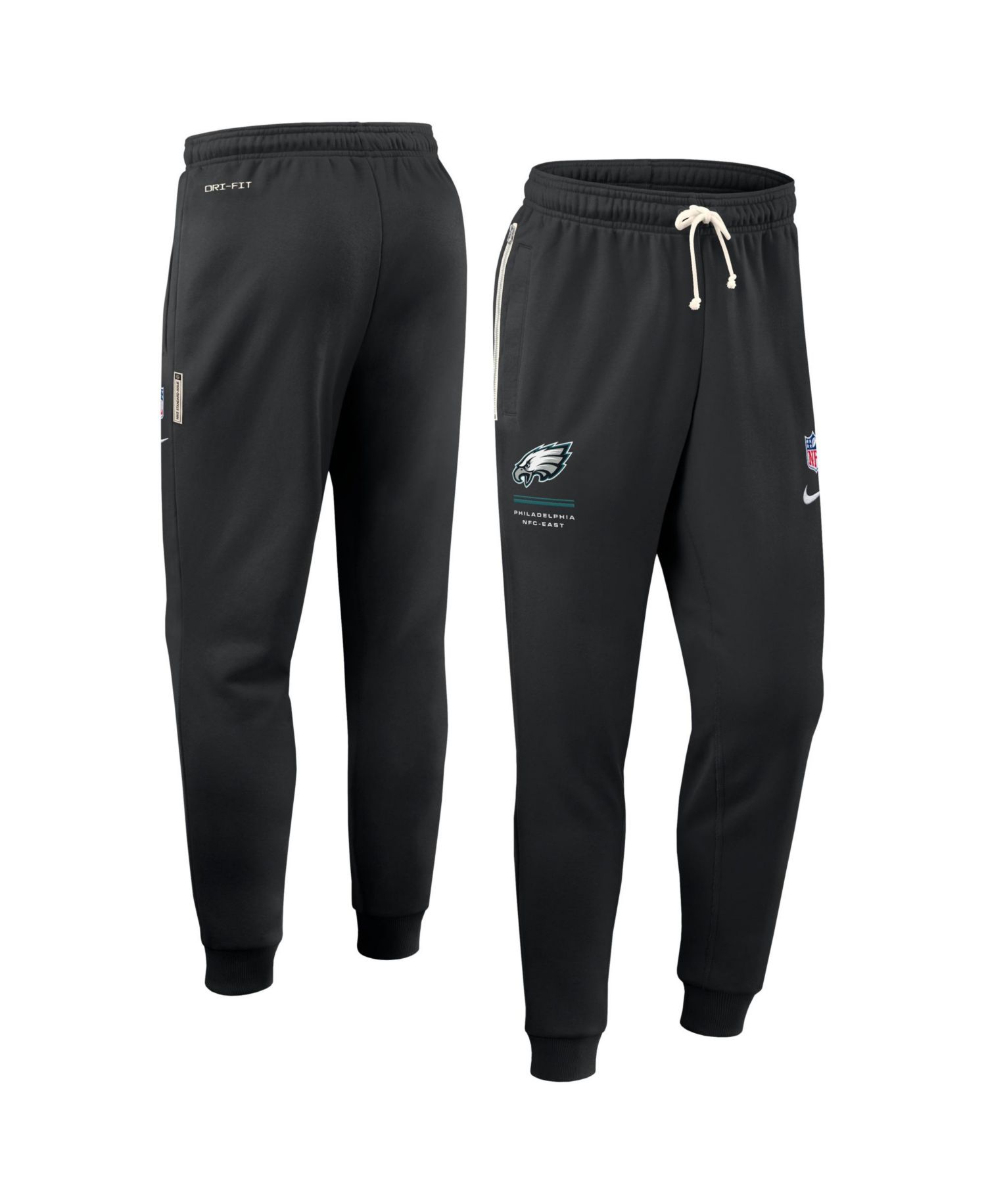 Men's Black Philadelphia Eagles Sideline Standard Issue Dri-FIT Taper Pants