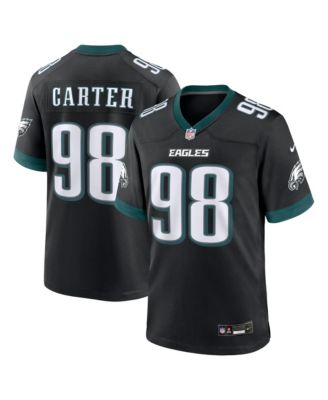 Men's Jalen Carter Black Philadelphia Eagles Alternate Game Player Jersey