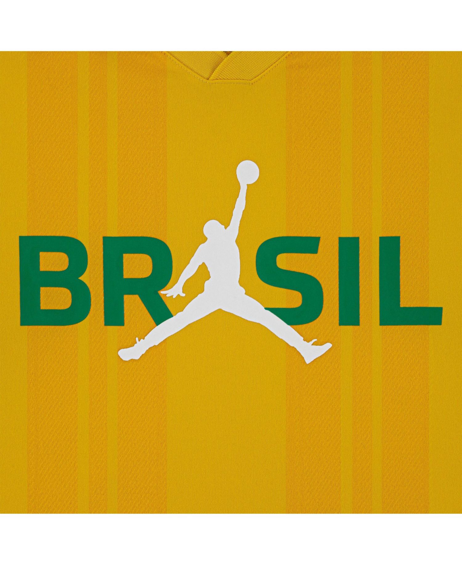 Big Boys and Girls Yellow Brazil National Team Polo shirt