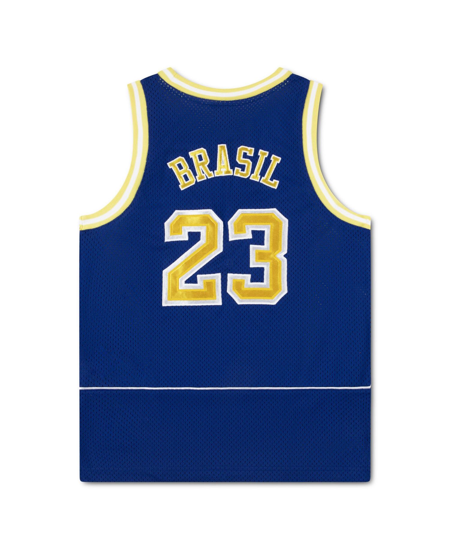 Big Boys and Girls Royal Brazil National Team Mesh Basketball Fashion Jersey