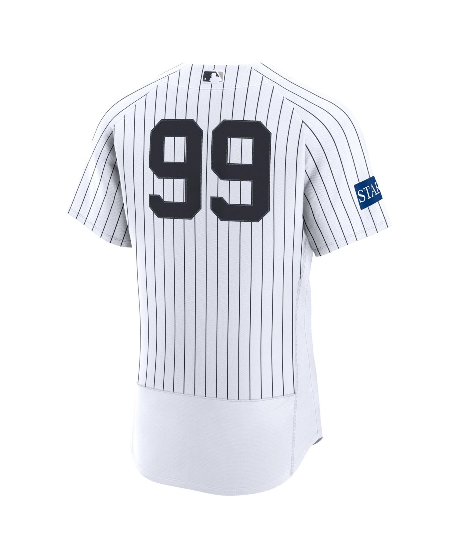 Men's Aaron Judge White New York Yankees Home Authentic Sponsor Patch Jersey
