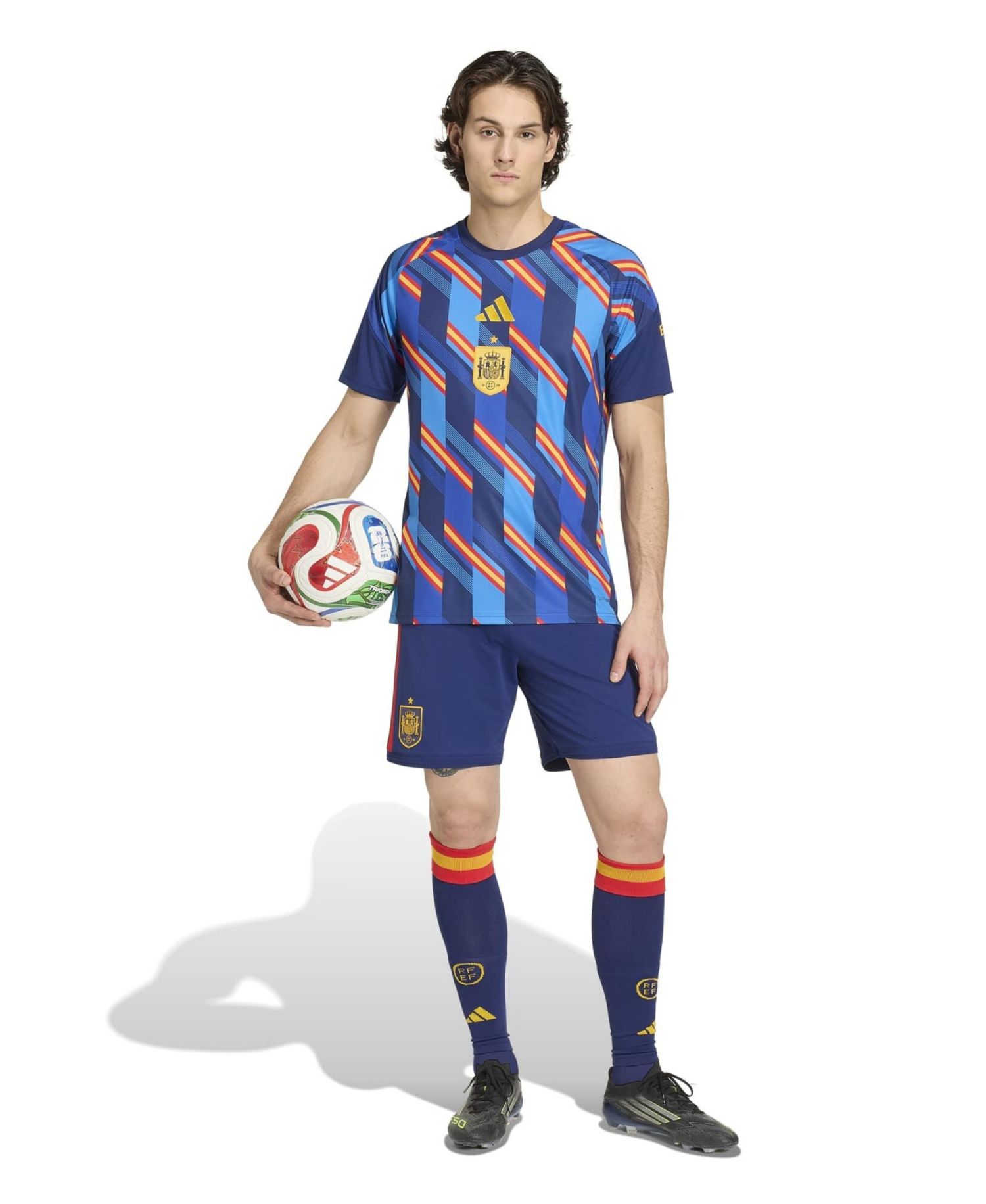 Men's Navy Spain National Team 2026 Pre-Match Jersey