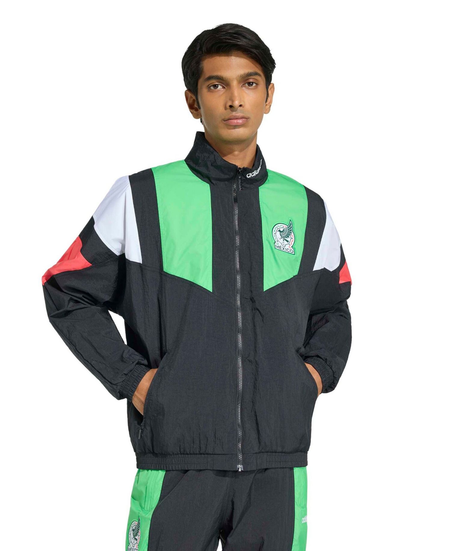 Men's Black Mexico National Team EQT Full-Zip Track Sweatshirt