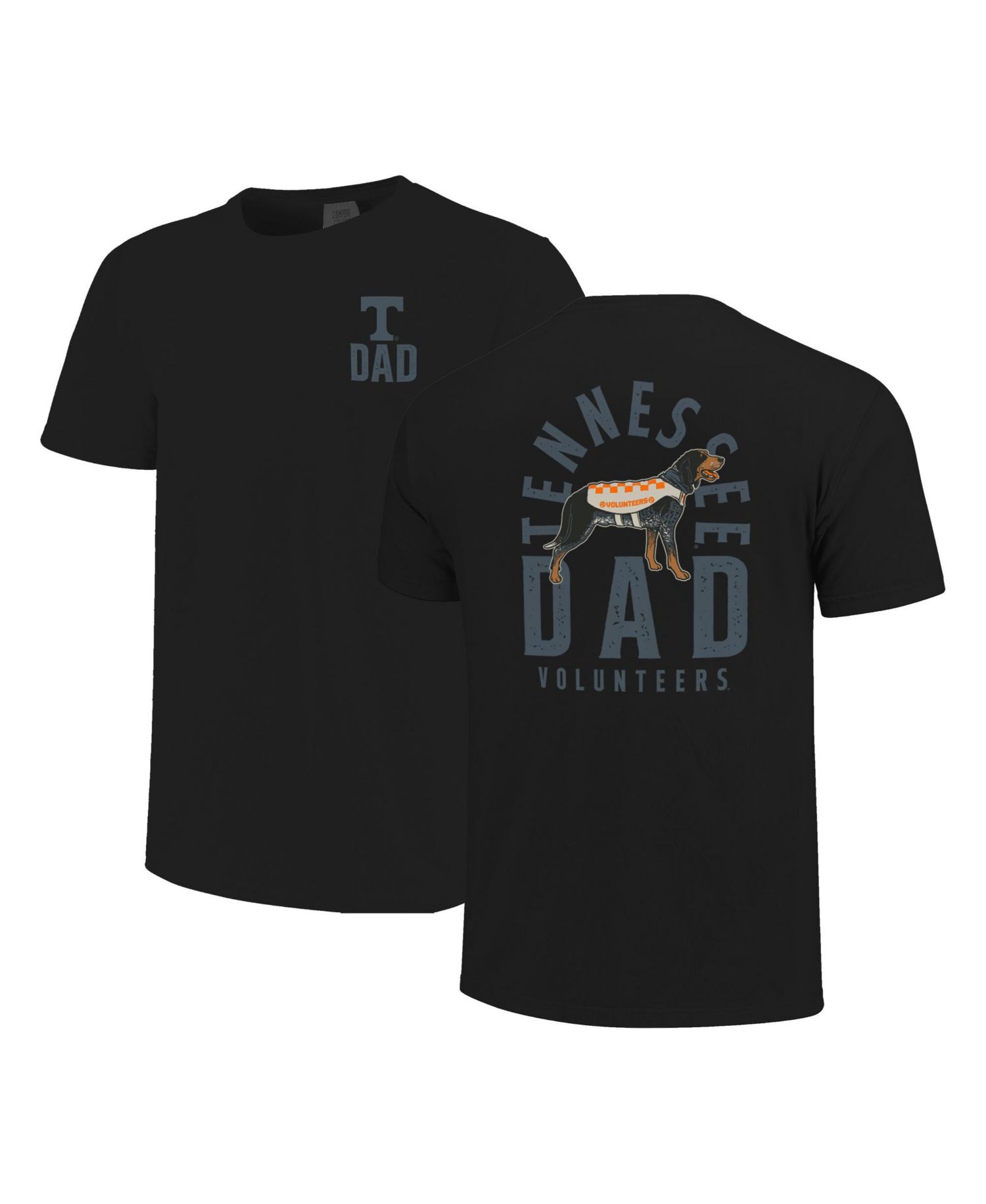 Men's Black Tennessee Volunteers Father's Day Mascot Overlay T-Shirt