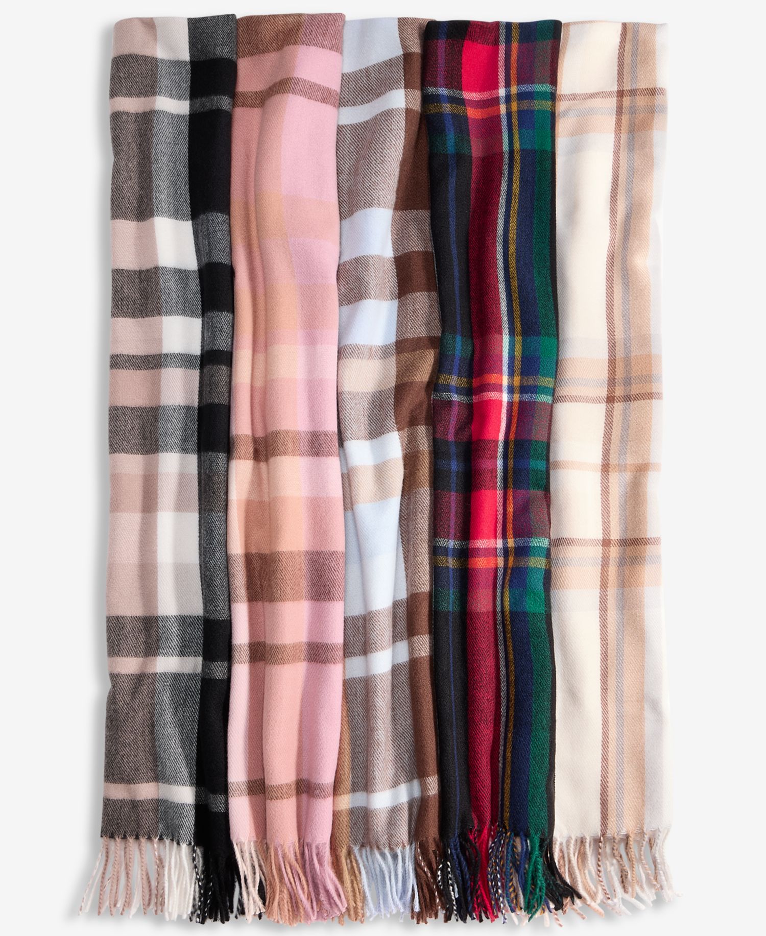 Women's Overscale Plaid Blanket Wrap Scarf