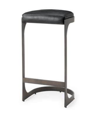 Tyson 28" Metal Suede Stool