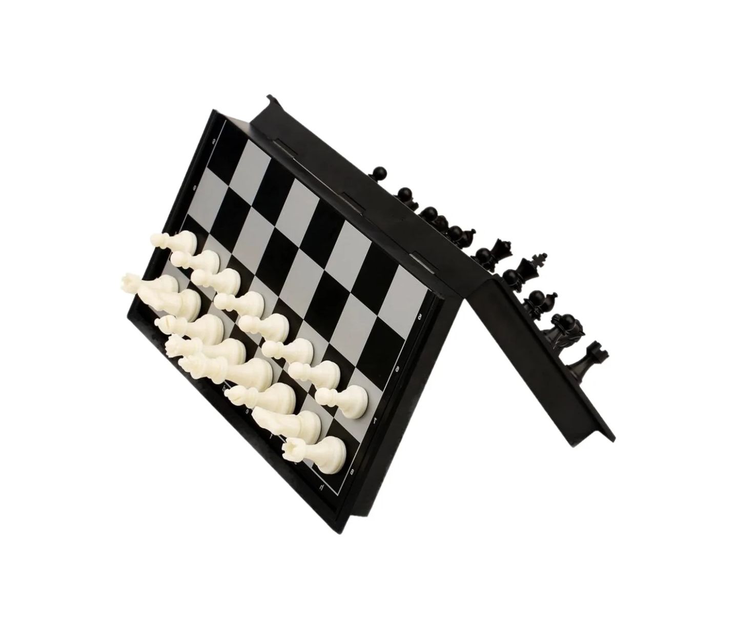 Детские настольные игры Cowin Magnetic Foldable Chess Set, 32-Piece Board Game, цвет: Чёрный — фото 1