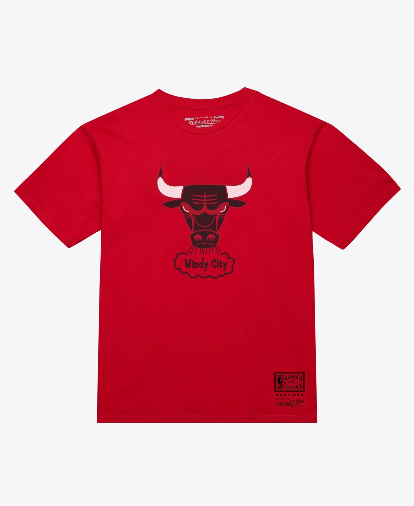 Футболка Mitchell & Ness Red Chicago Bulls Hardwood Classics Arch — фото 1