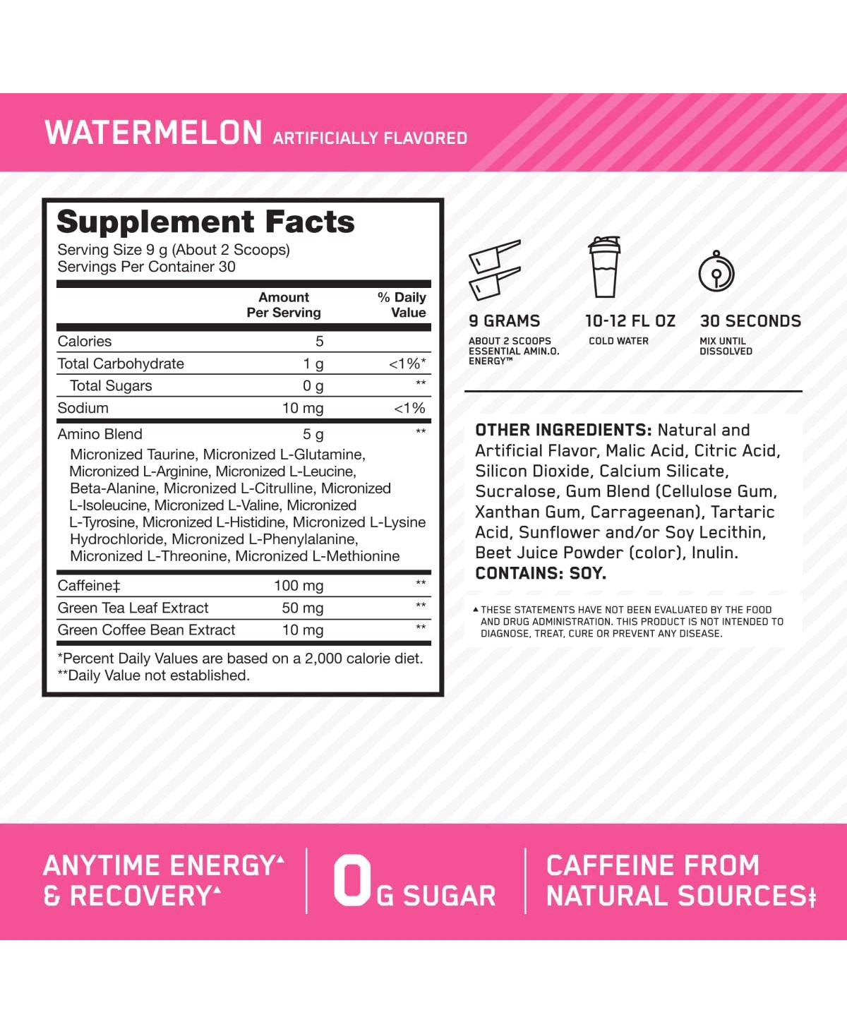 Optimum Nutrition Amino Energy