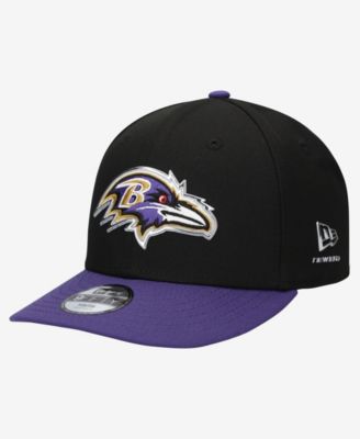 Big Boys and Girls Black/Purple Baltimore Ravens 2026 NFL Draft Pre-Curved 9FIFTY Snapback Hat
